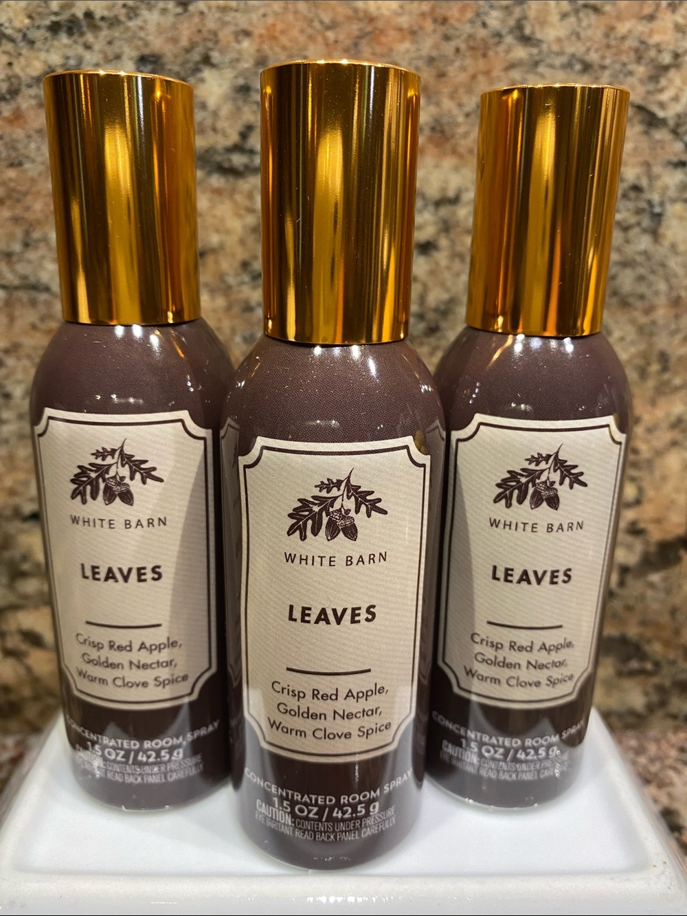 3) 🍂”LEAVES”🍂 Concentrated Room Sprays, each 1.5 oz / 42.5 g, by B&BW / WB, NWT